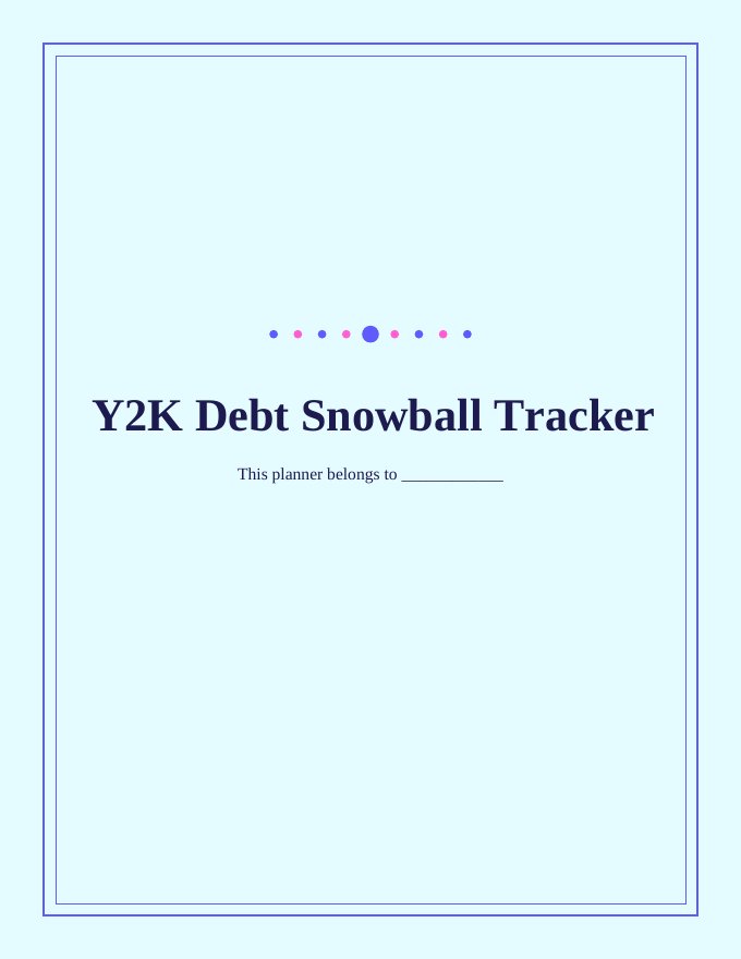 Y2K Debt Snowball Tracker