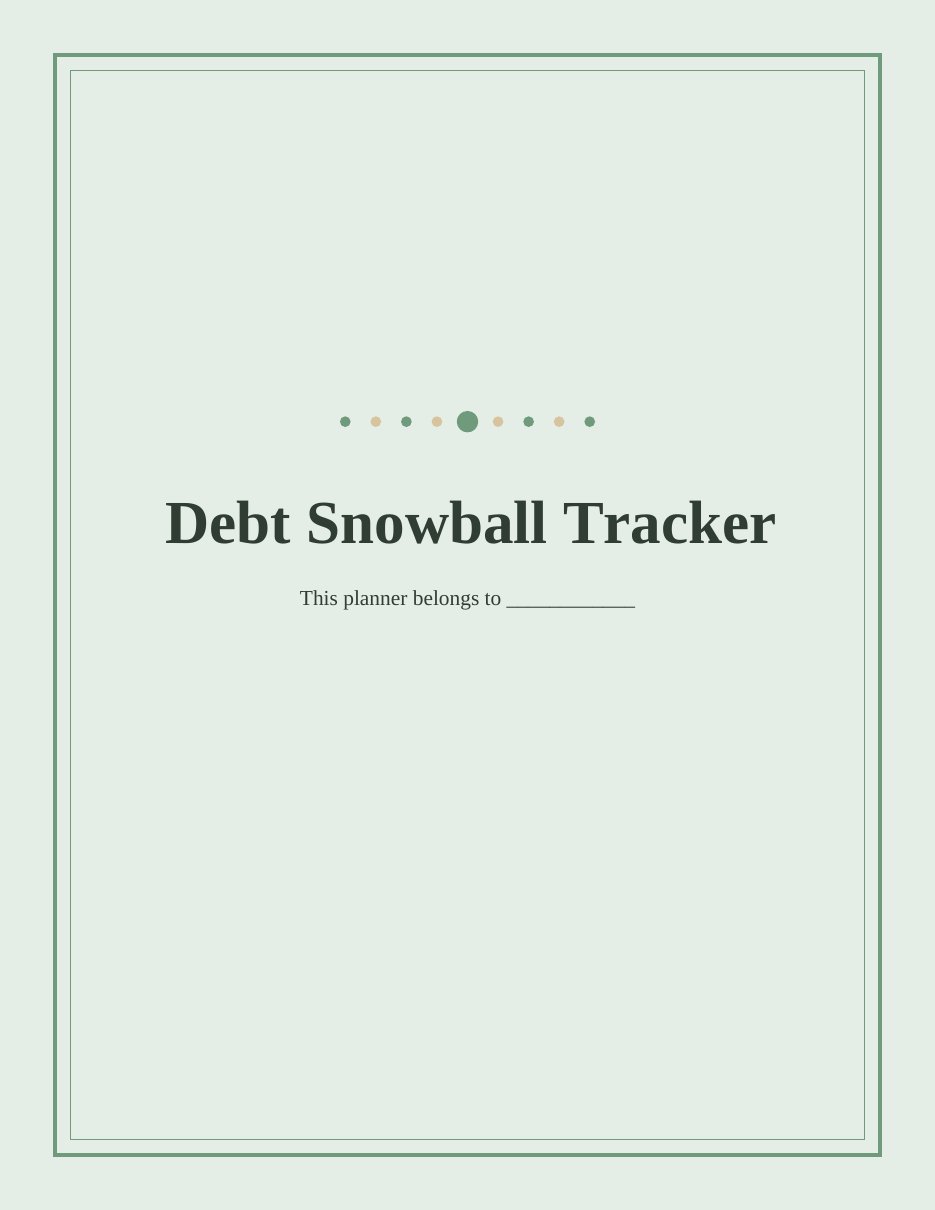 Debt Snowball Tracker